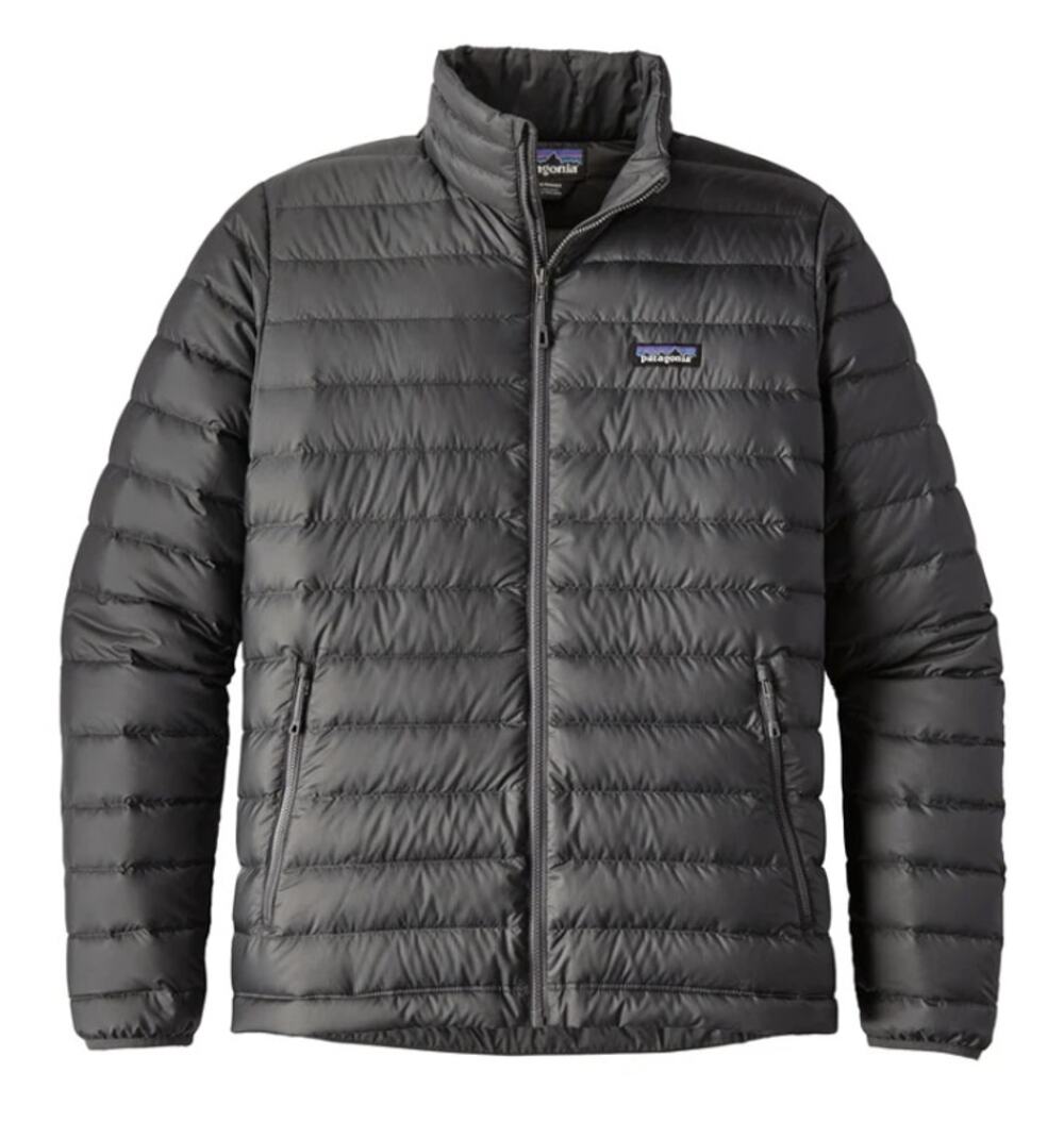 Patagonia Men's M Black Full-Zip Stand Collar Down Puffer Jacket HR13-37